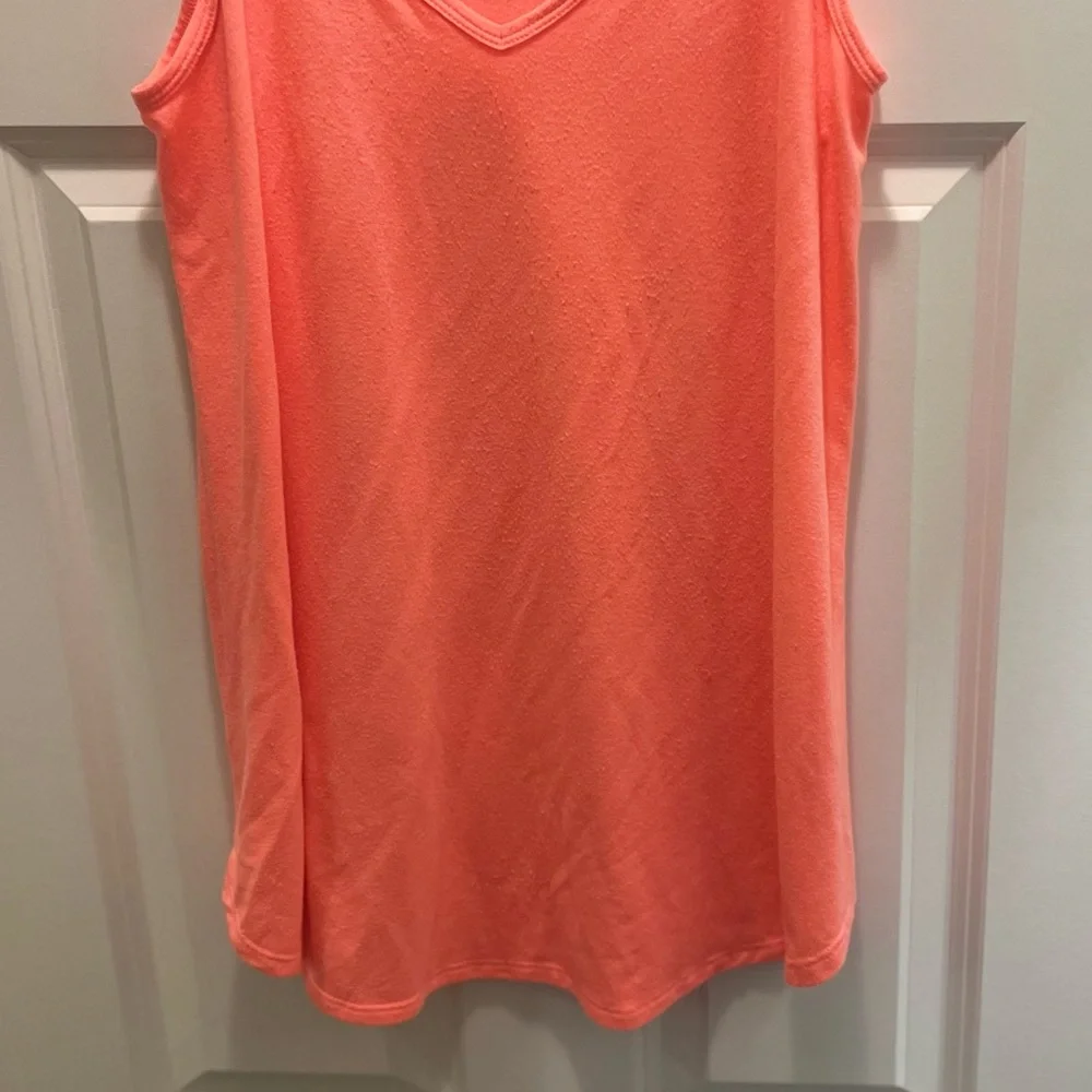 3/$19 Zenana outfitters neon coral swing tunic tank top